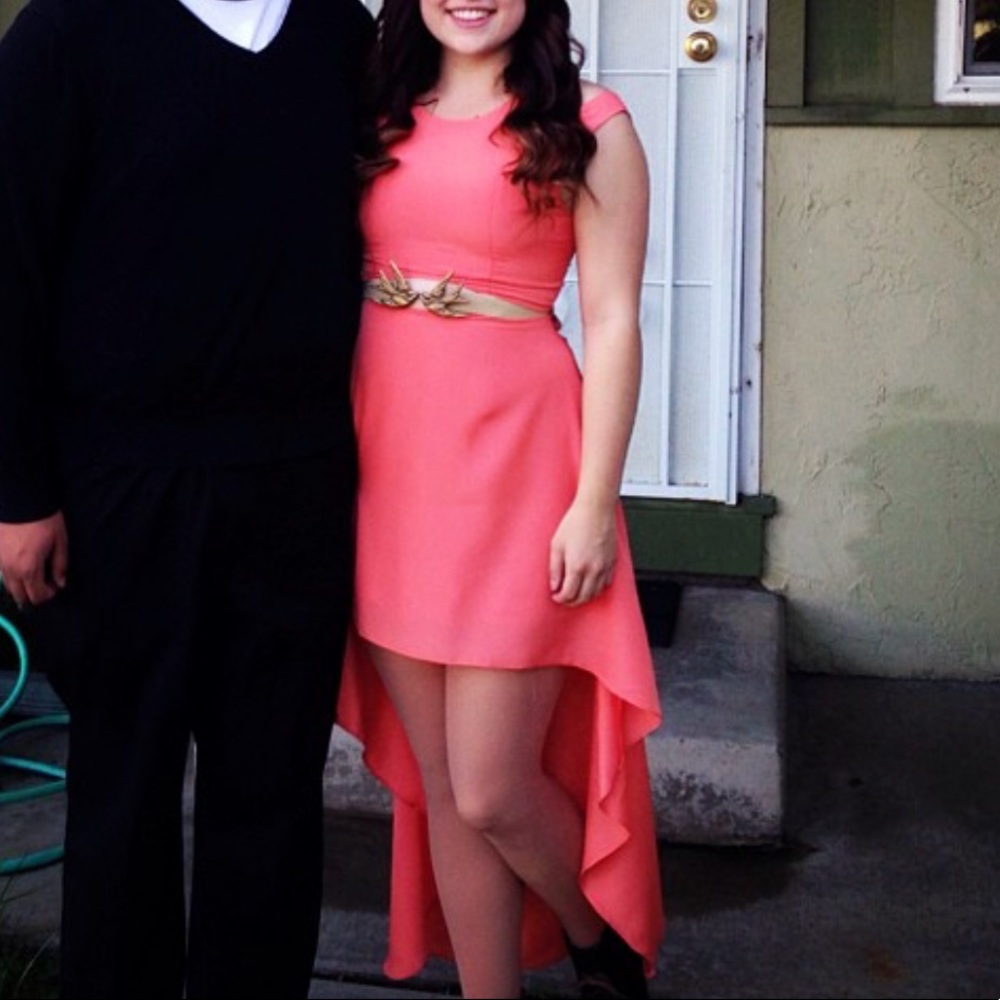 Peachy ModCloth high low dress